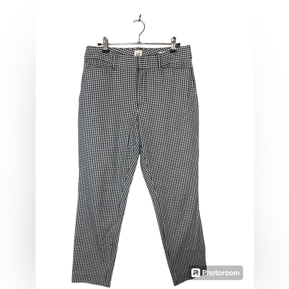 Gap Curvy Signature Skinny Ankle Blue White Check